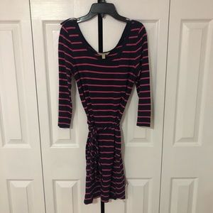 Banana Republic 3/4 sleeve stripped dress